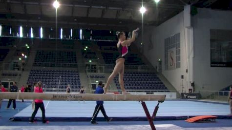 Maddie Desch Full Beam Routine, Day 4 Training - Jesolo 2015