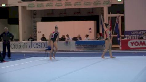 Maddie Desch Two Pass Routine, Day 4 Training - Jesolo 2015