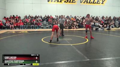 13 lbs Round 2 - Dakotah Martzhan, New Hampton/Turkey Valley vs Cody Meyer, South Winneshiek