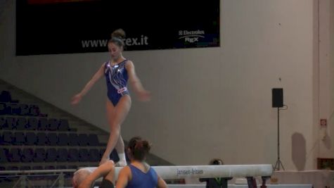 Carlotta Ferlito On Beam, Day 4 Training - Jesolo 2015