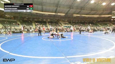 105 lbs 3rd Place - Jackson Mahoney, New England Gold vs Braxton Bagby, Moen Wrestling Academy