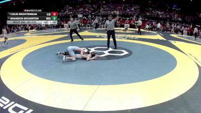 D1-113 lbs Champ. Round 1 - Brandon Bickerton, Med. Highland vs Colin Broxterman, Elder