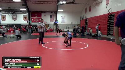 Quarterfinal - Joseph Howard, Mount Pleasant Youth Wrestling vs Tru Jones, Champions Wrestling Club