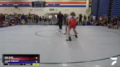 165 lbs Cons. Round 1 - Chase Shelley, None vs Asa Klee, River City Wrestling LLC