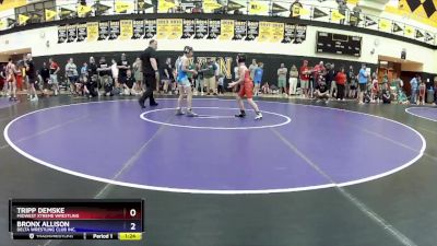 86 lbs Cons. Round 1 - Tripp Demske, Midwest Xtreme Wrestling vs Bronx Allison, Delta Wrestling Club Inc.