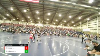 80 lbs Quarterfinal - Daxen Hillstead, Aviator Wrestling Club vs Kalani Serate, Ben Lomond