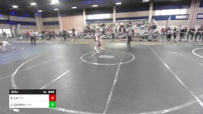 82 lbs Consi Of 16 #2 - Sean Lin, Reign WC vs Julius Cordero, Poway Elite