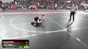 135 lbs Champ. Round 1 - Dylan Behnke, Marathon vs Sean Larsen, Evansville Wrestling Club