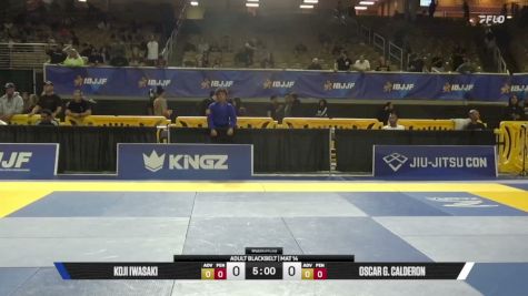 Oscar G. Calderon vs Koji Iwasaki 2026 Pan Jiu Jitsu IBJJF Championship