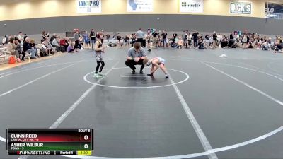 52 lbs Round 3 - Asher Wilbur, POWA vs Cuinn Reed, Capital City WC