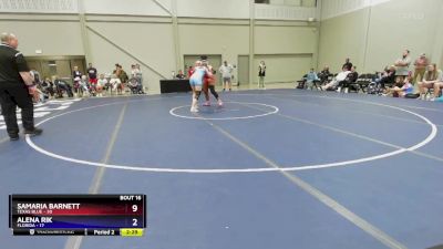 155 lbs Placement Matches (8 Team) - Samaria Barnett, Texas Blue vs Alena Rik, Florida