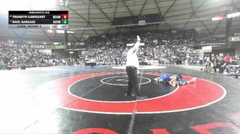 Boys 4A 120 lbs Cons. Round 3 - Raul Barajas, Bothell vs Trandyn Lundquist, Mead