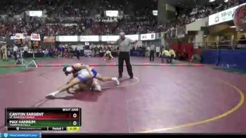 Cons. Round 3 - Canyon Sargent, St. Ignatius/Charlo vs Max Hannum, Thompson Falls