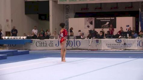 USA, Laurie Hernandez, 14.65 FX, Event Finals - Jesolo 2015