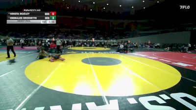 4A/3A/2A/1A Girls 115 Semifinal - Emmalee Brissette, Oakridge Girls vs Krista Bozley, Neah-Kah-Nie Girls