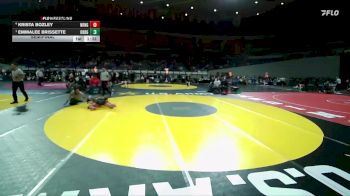 4A/3A/2A/1A Girls 115 Semifinal - Emmalee Brissette, Oakridge Girls vs Krista Bozley, Neah-Kah-Nie Girls