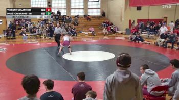 132 lbs Day 2 (round 4) - Vincent Colantino, Eden vs Preston Bannister, Attica-Batavia