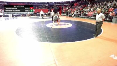 1A 190 lbs Cons. Round 1 - Ethan Miller, Westville vs Brydon Walters, Knoxville