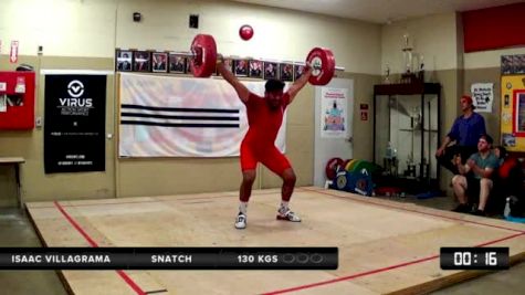 Isaac Villagrama (105) Snatch 130 Kgs