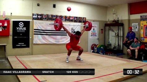 Isaac Villagrama (105) Snatch 120 Kgs