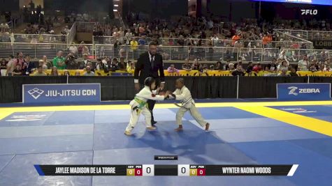 Wynter Naomi Woods vs Jaylee Madison De La Torre 2025 Pan Kids Jiu-Jitsu IBJJF Championship