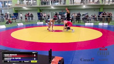 71kg Cons. Round 3 - Nash Renaud, Windsor WC vs Hamzah Al-Qayse, Matmen WC