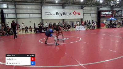 65 kg Round Of 64 - Kollin Rath, Steller Trained vs Dominic Hargrove, Patriot Elite Wrestling Club