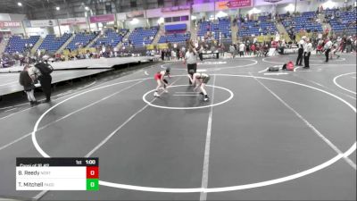 70 lbs Consi Of 16 #2 - Beckham Reedy, North Fork vs Ty Mitchell, Pagosa Springs Middle School