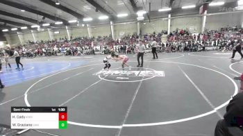 98 lbs Semifinal - Hunter Cady, Xcess vs William Graziano, Carlsbad Combat WC