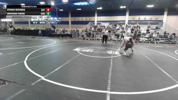 190 lbs Quarterfinal - Ethan Rhodes, Eastvale Elite WC vs Bridger Giese, Charger WC