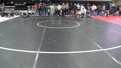 52 lbs 3rd Place - Blaine Page, Woolwich Twp vs Kade Kadel, Sparta