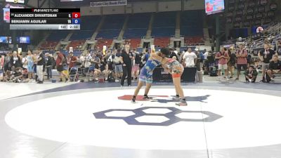 150 lbs Cons. Rd Of 32 - Alexander Shvartsman, Illinois vs Benjamin Aguilar, Virginia