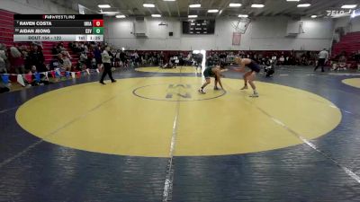 122 lbs Champ. Round 2 - Aidan Jeong, Castro Valley vs Raven Costa, Ukiah