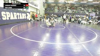 138 lbs 5th Place Match - Jordan Warner, Frenchtown vs Ben Jaime, Mead