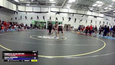 110 lbs Cons. Round 2 - Emma Bowers, Hiram College vs Rebecca Di Silvestro, Carthage College