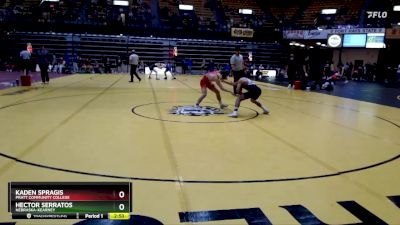 125 lbs Quarterfinal - Hector Serratos, Nebraska-Kearney vs Kaden Spragis, Pratt Community College