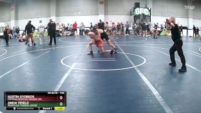 140 lbs Champ. Round 1 - Austin Gyorkos, Michigan Grappler Training Cen vs Drew Fifield, Relentless Training Center