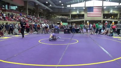 100 lbs Cons. Semi - Peyton Brazzle, KS vs Cydni Buchanan, MO