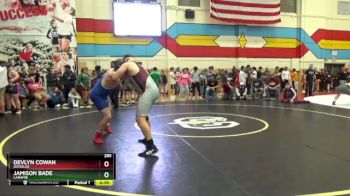 285 lbs Cons. Semi - Jamison Bade, Laramie vs Devlyn Cowan, Douglas