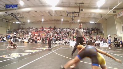 100 lbs Consi Of 8 #2 - Ryder Colclazier, Keystone Wrestling Club vs Kayden Walker, Tulsa Blue T Panthers