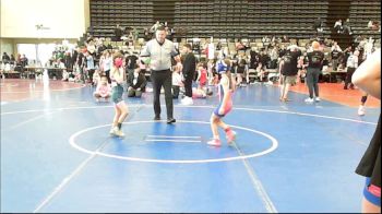 55 lbs Rr Rnd 2 - Cora Alessi, ICWL Lady Bruisers vs Lucy Milgrim, MGW Black Widows - Girls