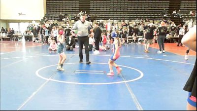 55 lbs Rr Rnd 2 - Cora Alessi, ICWL Lady Bruisers vs Lucy Milgrim, MGW Black Widows - Girls