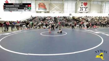 54 lbs Champ. Round 2 - Noah Scherbyn, Mat Power Youth Wrestling Club vs Alexandria Ward, Falconer Youth Wrestling