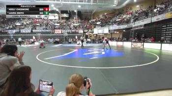 130 lbs Cons. Round 2 - Keely Chesmore, Eskridge-Mission Valley Hs vs Laura Smith, Oakley HS