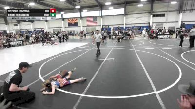 54 lbs Consolation - Rayden Thomas, Redskin Wrestling vs Cade Chandler, Manu WC