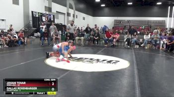105 lbs 2nd Wrestleback (8 Team) - Jovani Tovar, Rebellion vs Dallas Rosenbarger, Legacy Blue