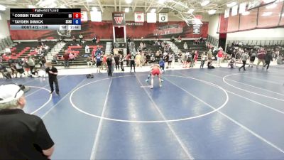 138 lbs Cons. Round 2 - Tayden Dimick, Soda Springs High School vs Corbin Tingey, Declo Stingers