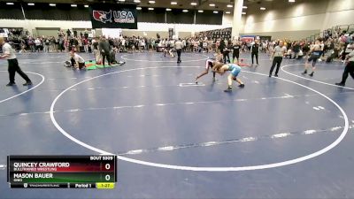 126 lbs Quarterfinal - Quincey Crawford, BullTrained Wrestling vs Mason Bauer, Ohio