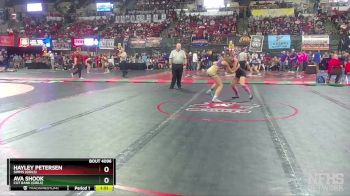 G - 107 lbs Champ. Round 2 - Hayley Petersen, Simms (Girls) vs Ava Shook, Cut Bank (Girls)