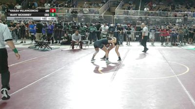 120 lbs Quarterfinal - Mary McKinney, Choctawhatchee vs Kailea Villavicencio, Archbishop Mccarthy Hs